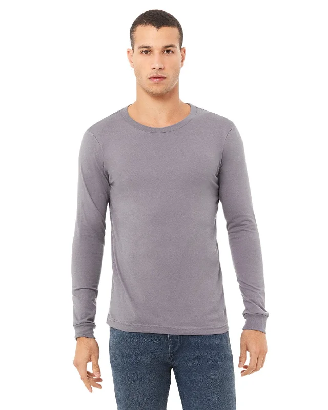 Bella+Canvas Long Sleeve Jersey T-Shirt | Storm