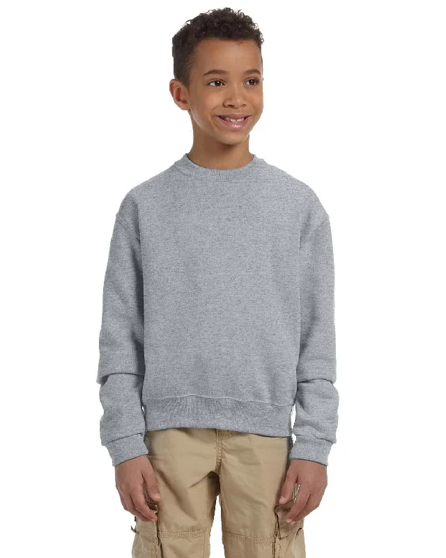 Jerzees Youth Light-Weight Crewneck Sweatshirt | Oxford