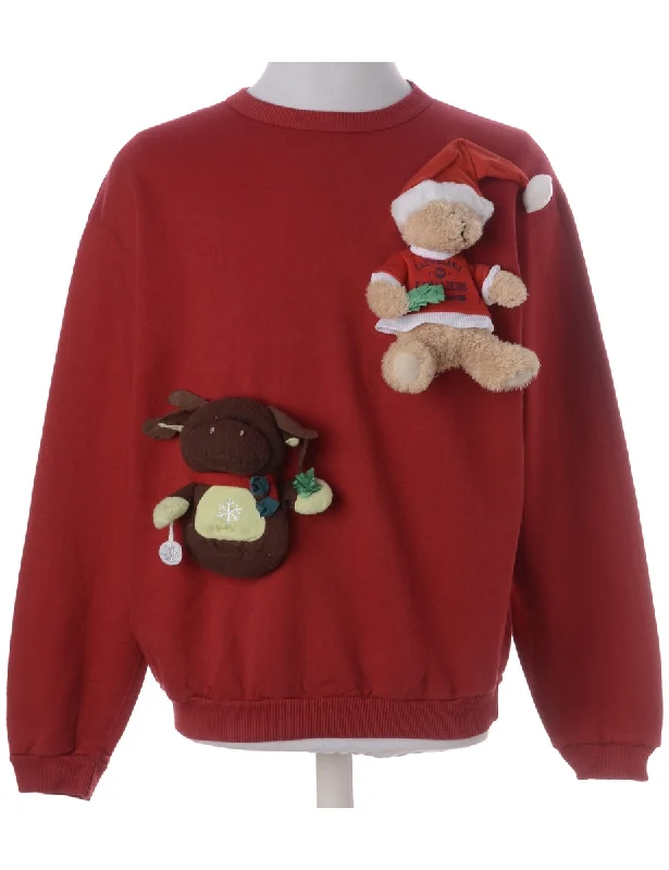 Label Novelty Christmas Sweatshirt