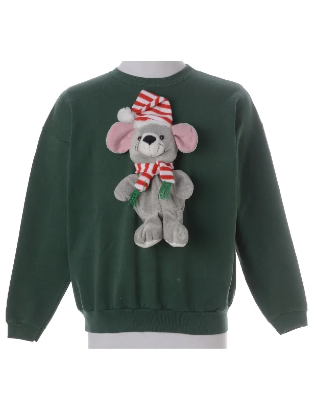 Label Novelty Christmas Sweatshirt