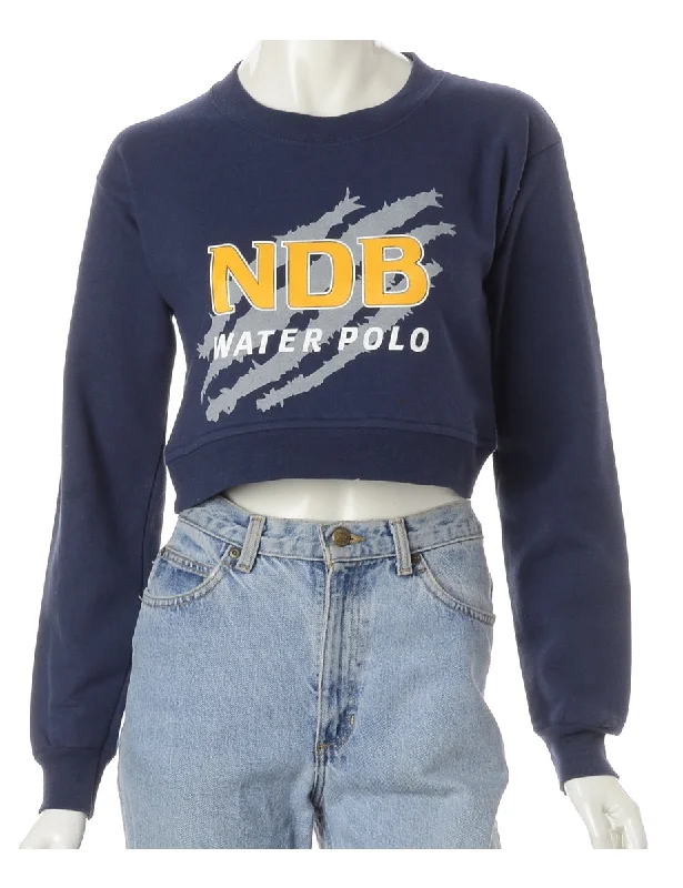 Label Louise Cropped Sports Sweatshirt