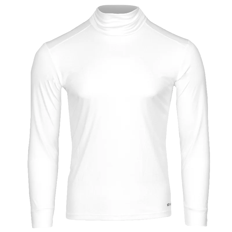 Men's Peach Skins Roll T-Neck - White