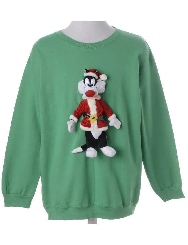 Label Novelty Christmas Sweatshirt