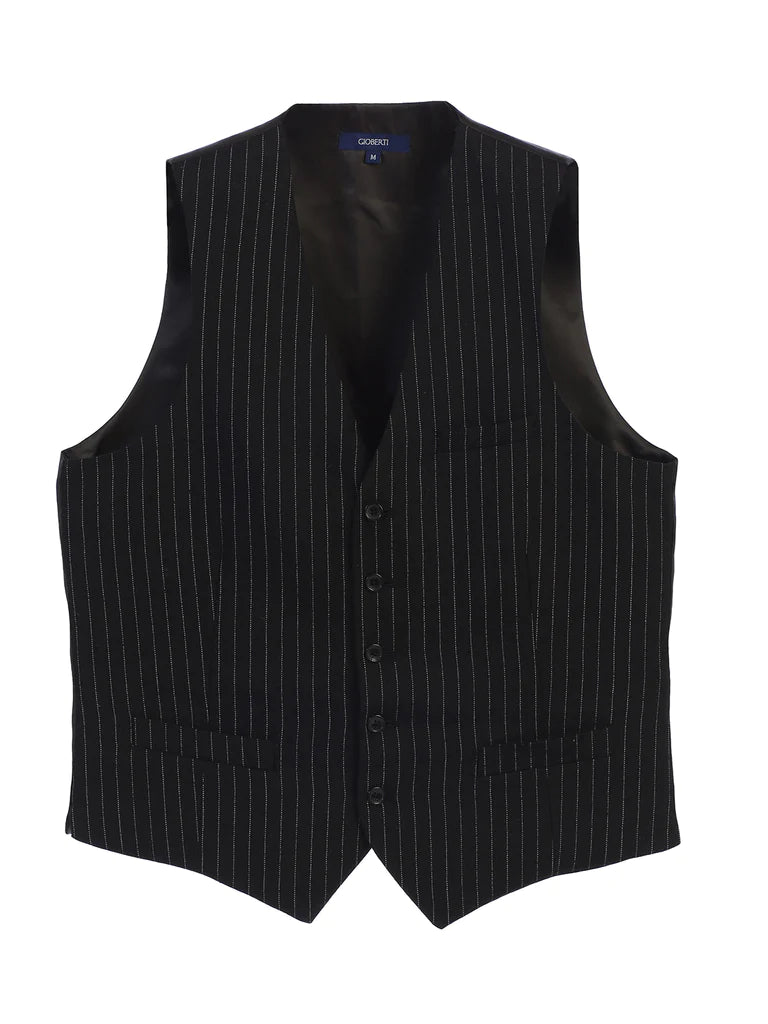 MEN'S 5N BUTTON FORMAL STRIPE SUIT VEST