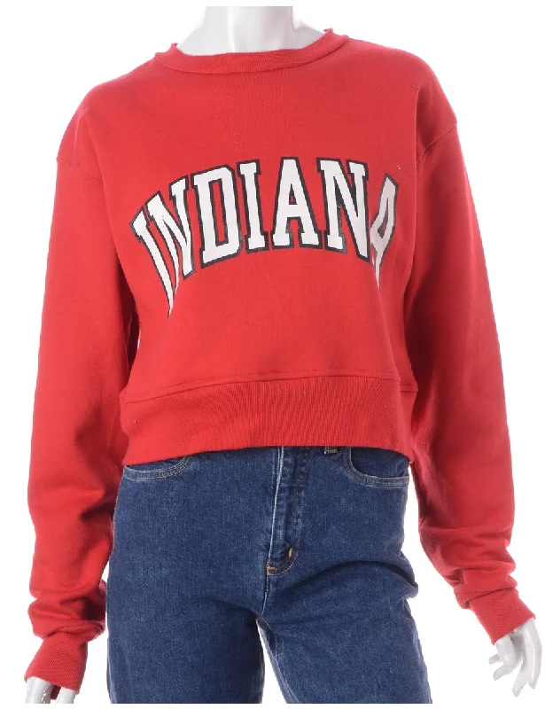 Label Louise Cropped Sports Sweatshirt