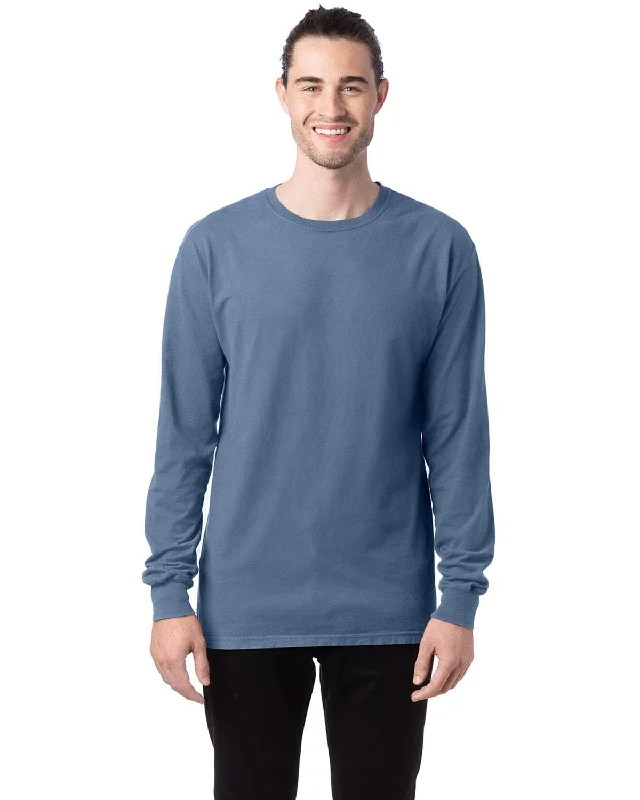 ComfortWash by Hanes Unisex 100% Ringspun Cotton Long Sleeve T-Shirt | Saltwater