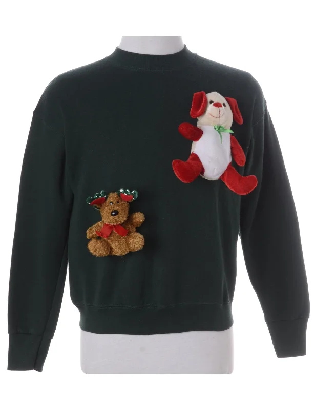 Label Novelty Christmas Sweatshirt