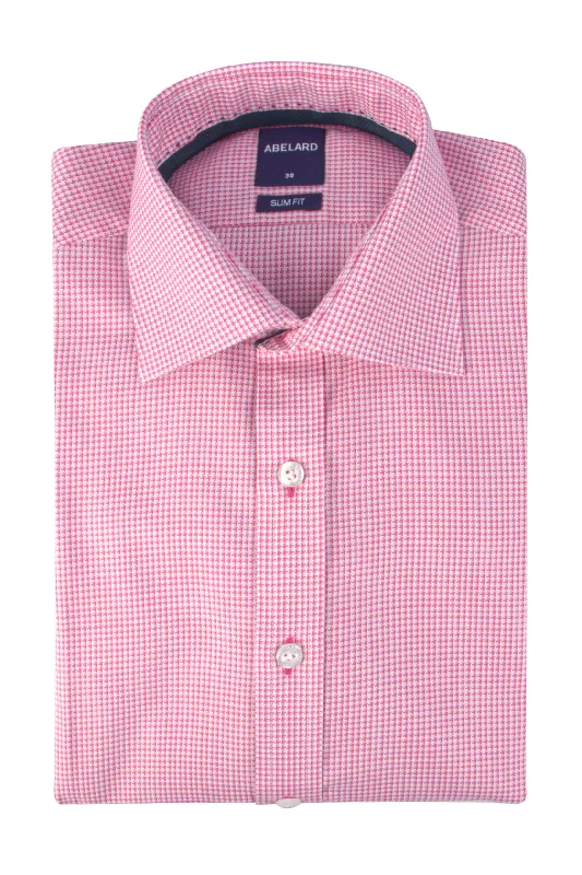 Abelard Mastiff Tooth Slim Shirt Fuchsia