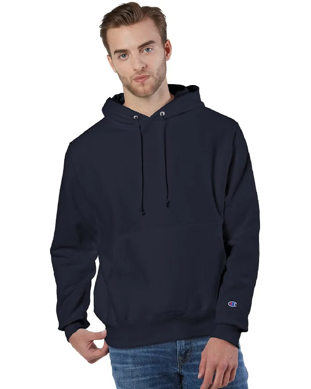 Champion Reverse Weave Hooded Sweatshirt | Navy