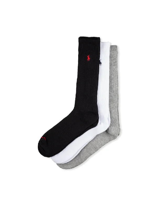 Crew-Socken im 3er-Pack, mehrfarbig