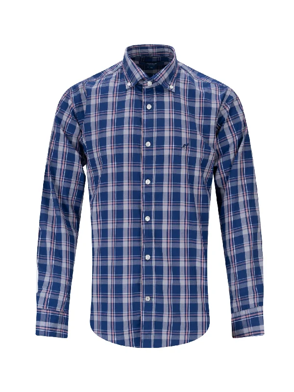 Slim fit checked shirt