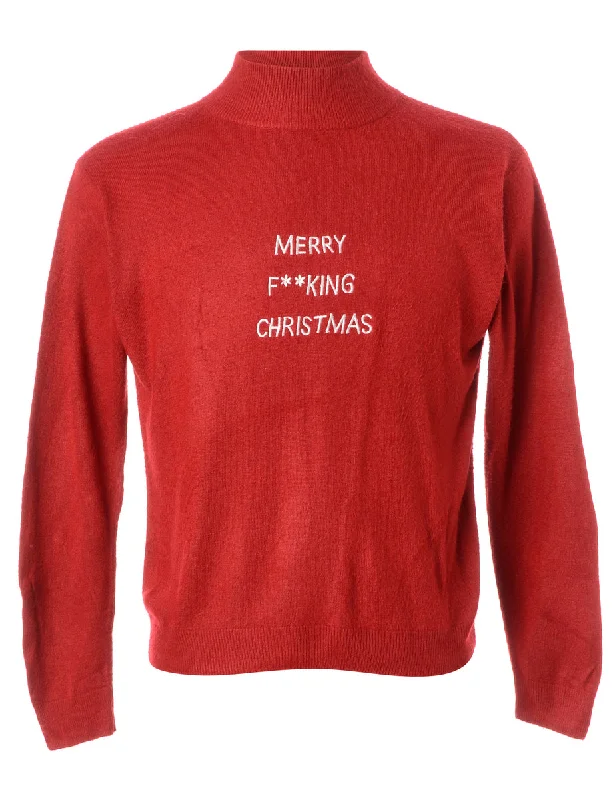 Label Merry F**king Christmas Sweater