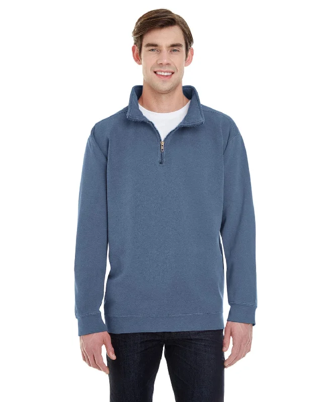 Comfort Colors Quarter-Zip Sweatshirt | Blue Jean