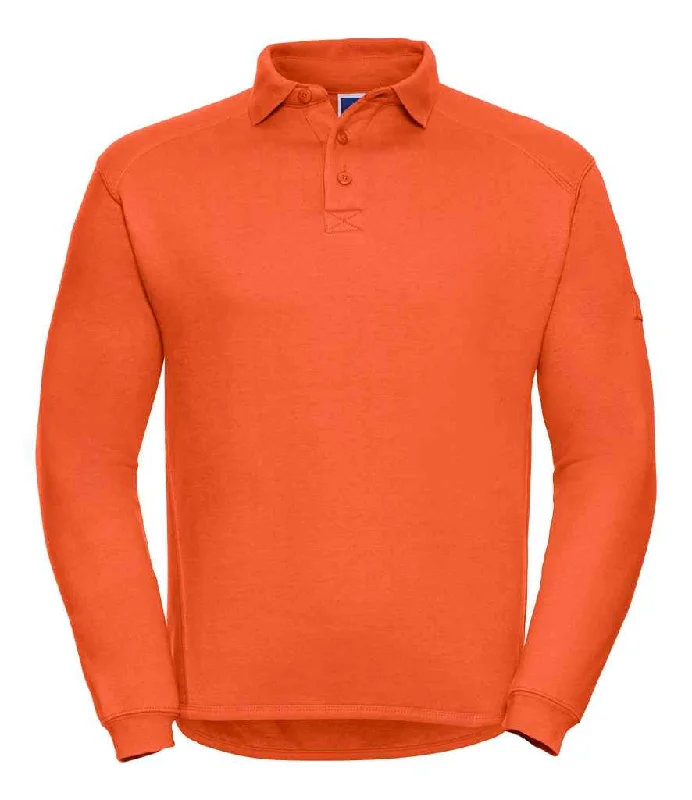 Russell Heavy Duty Collar Sweatshirt | Orange