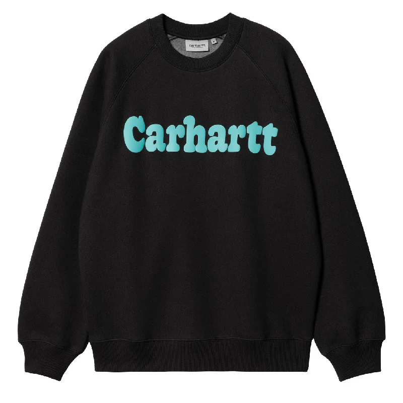 Carhartt WIP Bubbles Sweatshirt Black / Turquoise