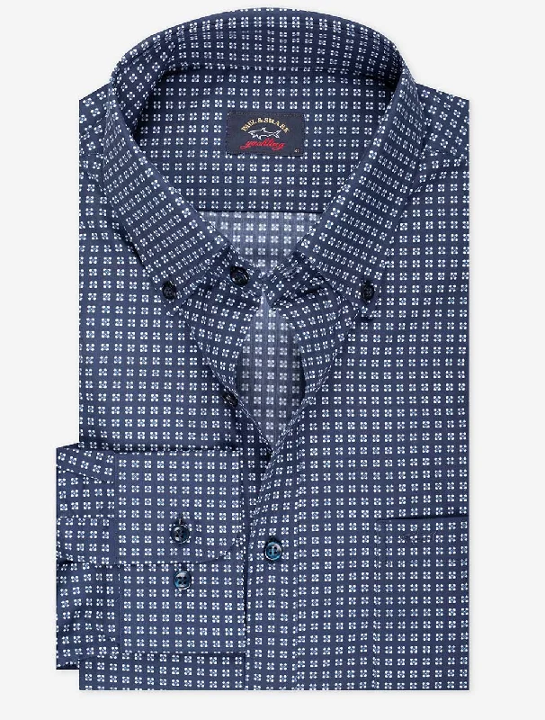 Pattern Shirt Navy