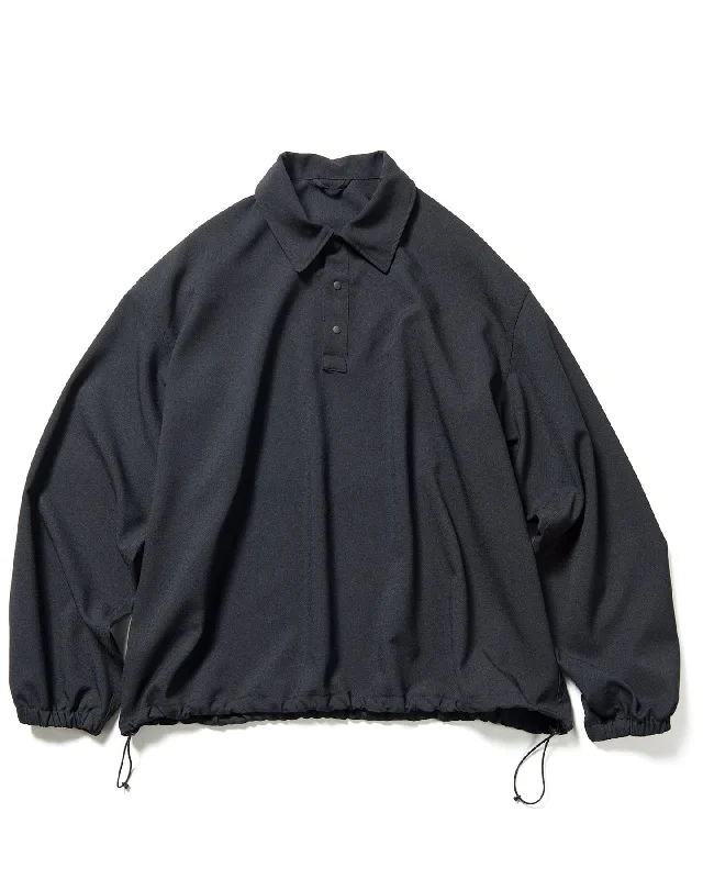 STRETCH WOVEN CLOTH PULLOVER SHIRT