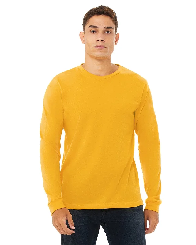 Bella+Canvas Long Sleeve Jersey T-Shirt | Gold