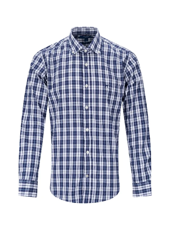 Slim fit checked shirt