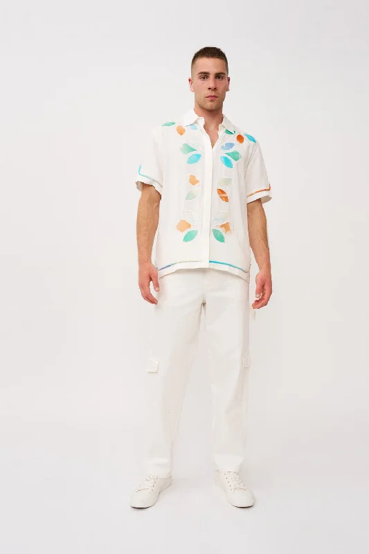 Fiori Applique Shirt - Mens