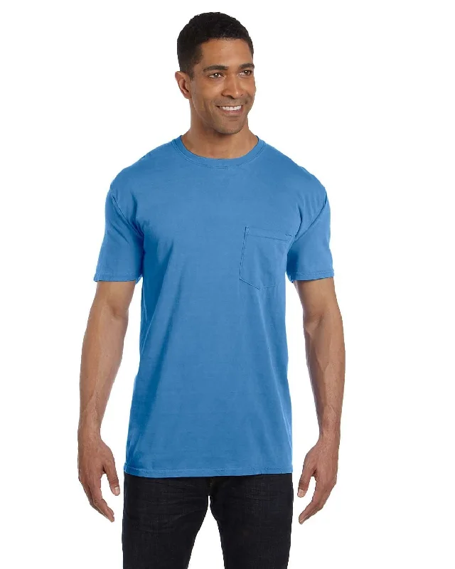 Comfort Colors Garment-Dyed Pocket T-Shirt | Royal Caribe