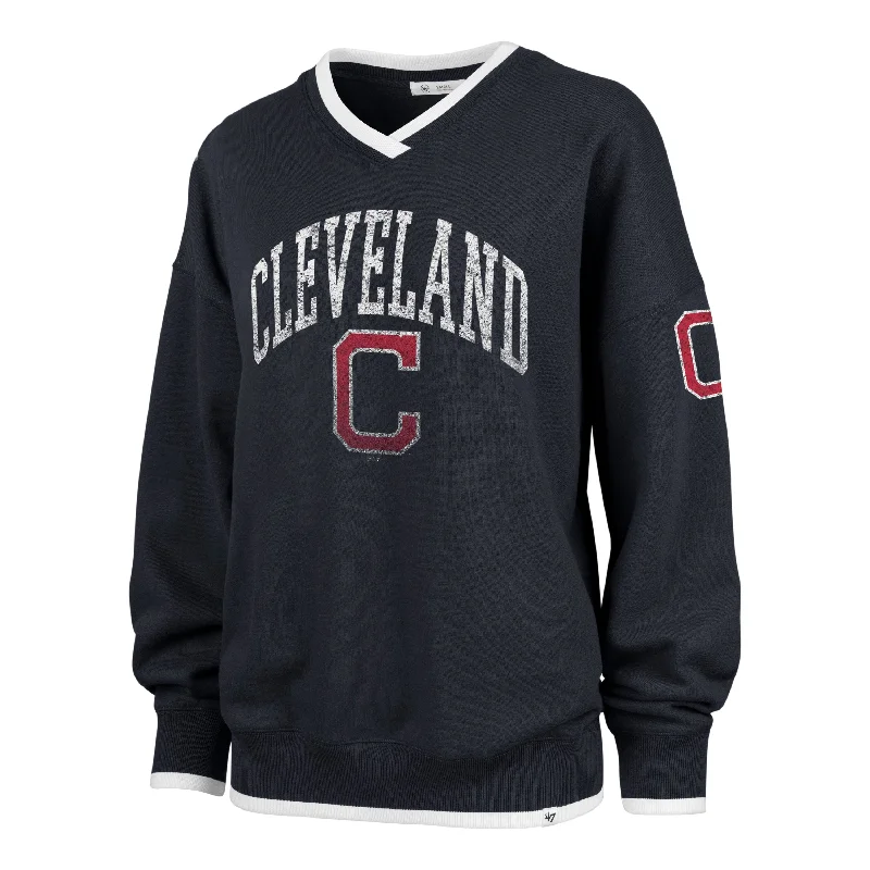 CLEVELAND GUARDIANS COOPERSTOW WAX PACK DAZE EIGHTIES '47 PULLOVER WOMENS