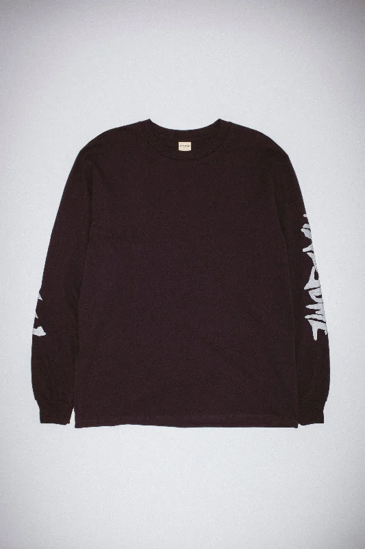 Split Stamp Long Sleeve Tee