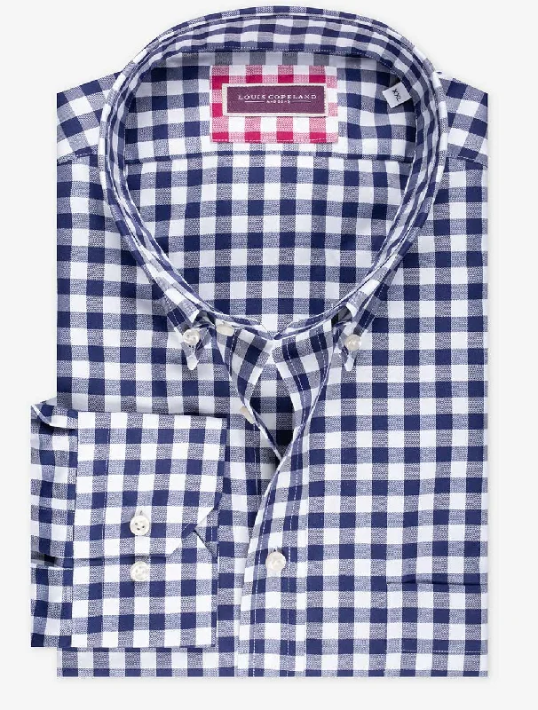 Gingham Buttondown Shirt Navy