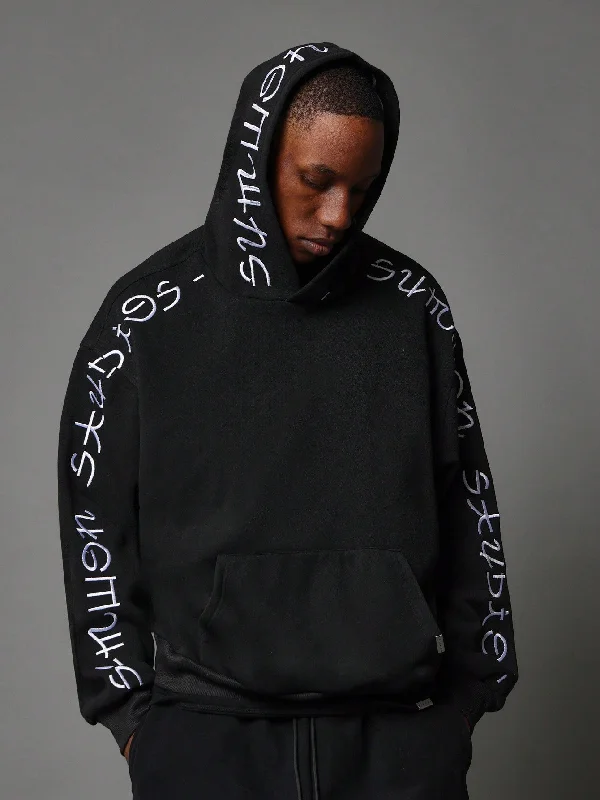 Regular Fit Overhead Embroidered Hoodie