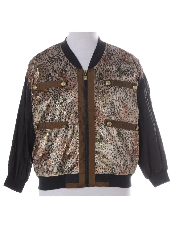 Label Kay Bomber Patterned Jacket