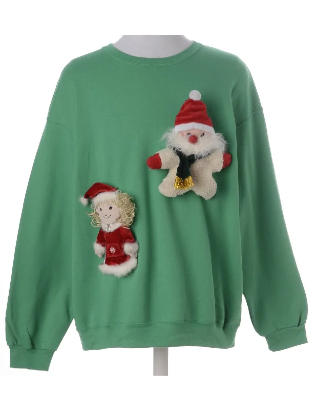 Label Novelty Christmas Sweatshirt