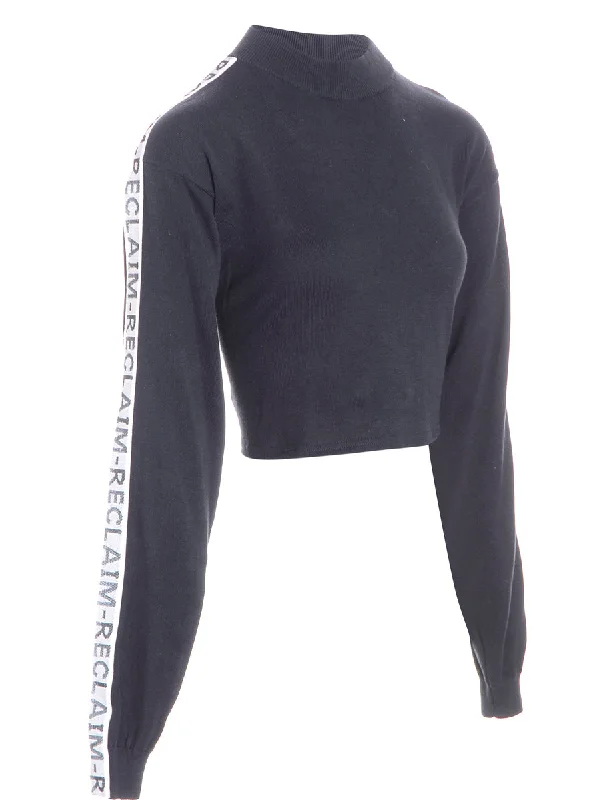 Label Long Sleeved Kira Cropped Tape Knit