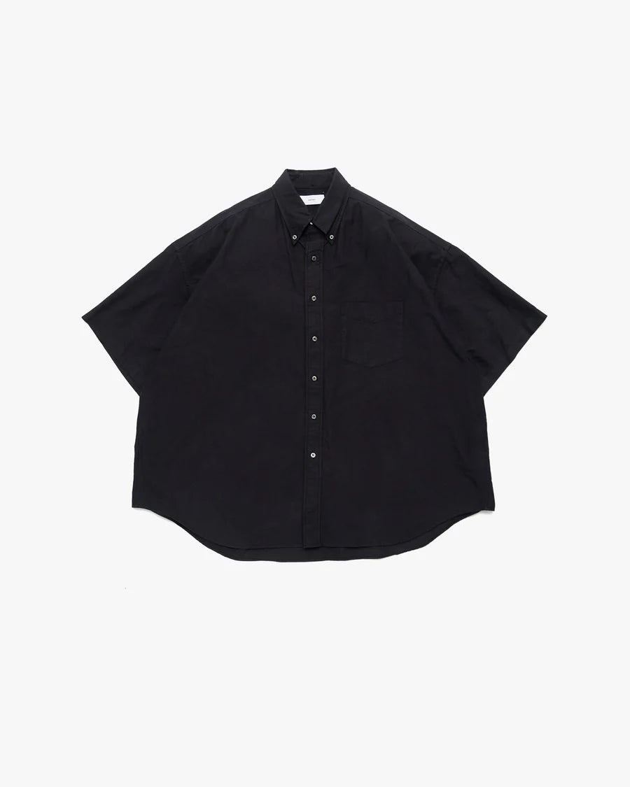 Oxford S/S Oversized B.D Shirt BLACK