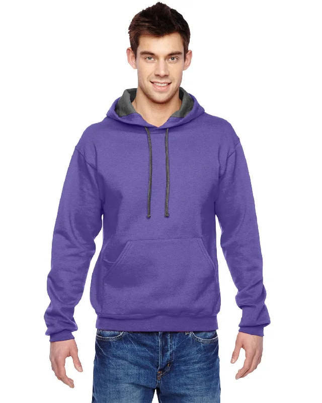 Fruit of the Loom Sofspun Hooded Sweatshirt | Purple