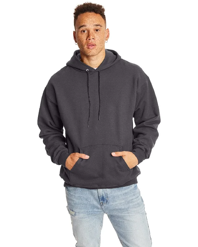 Hanes Ultimate Cotton Pullover Hoodie Sweatshirt | Smoke Gray