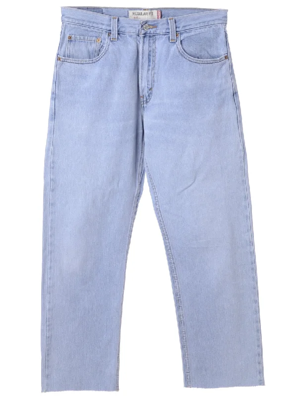 Label Light Wash Cropped Jeans