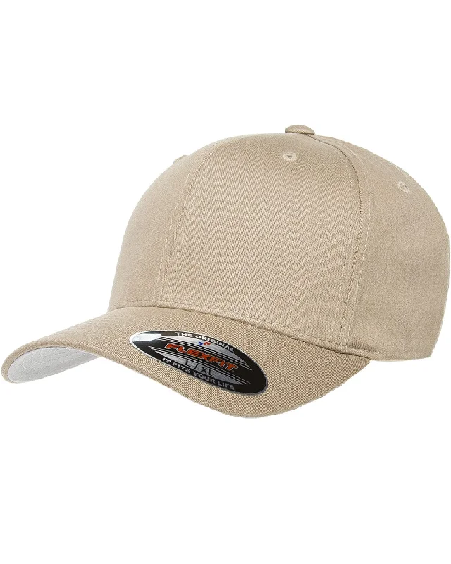 Yupoong 6-Panel Structured Mid-Profile Cap | Khaki