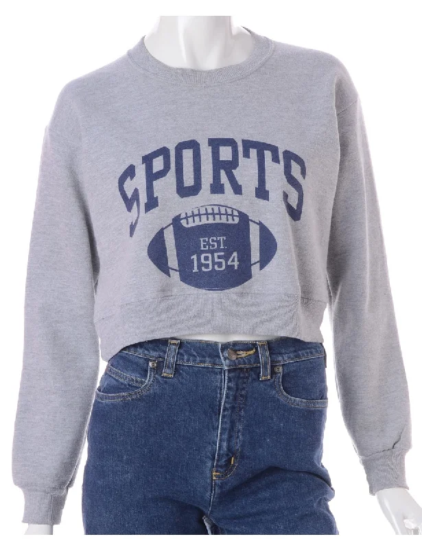 Label Louise Cropped Sports Sweatshirt