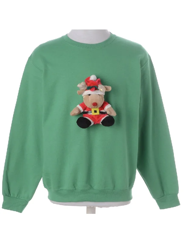 Label Novelty Christmas Sweatshirt