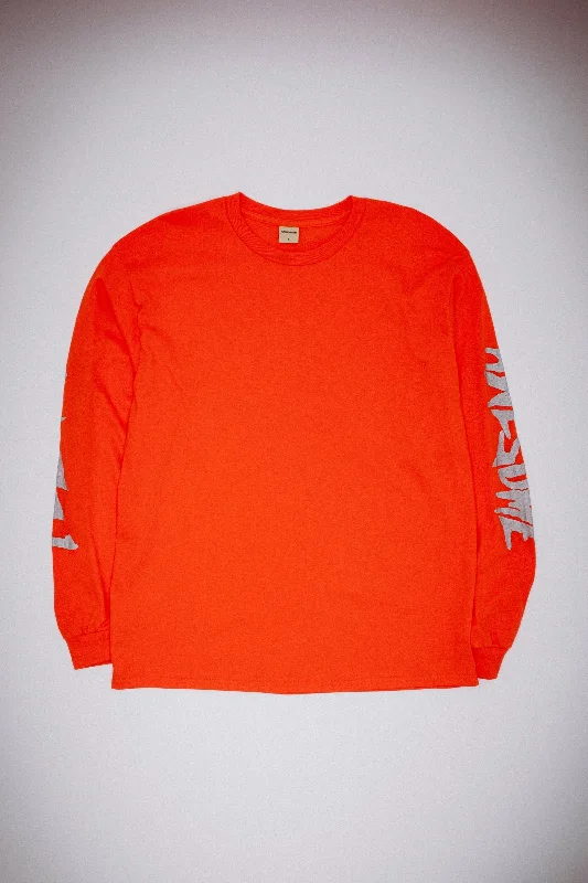 Split Stamp Long Sleeve Tee