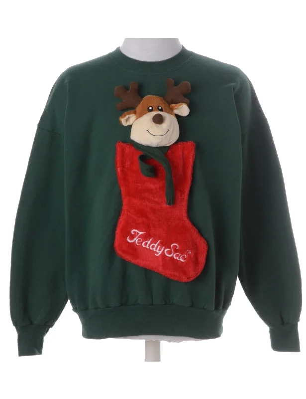 Label Novelty Christmas Sweatshirt