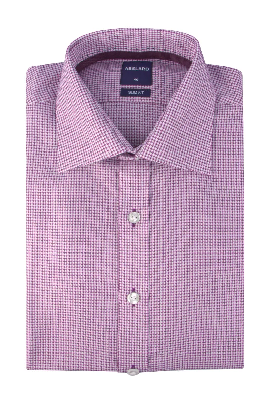 Abelard Mastiff Tooth Slim Shirt Violet