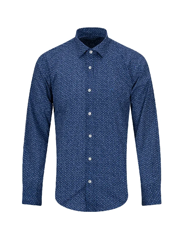 Slim fit printed casual shirt