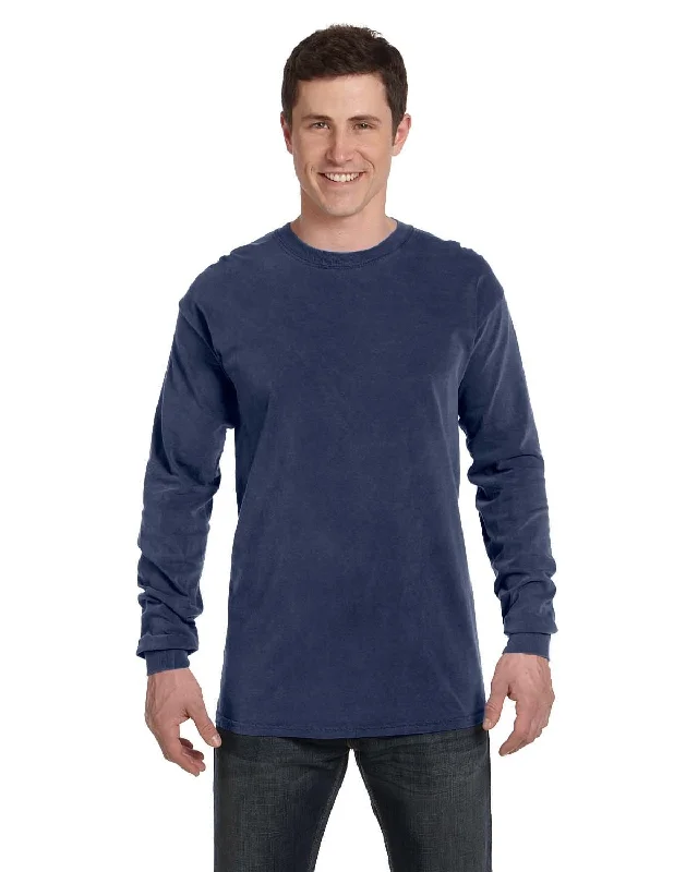 Comfort Colors Garment-Dyed Long Sleeve T-Shirt | Midnight