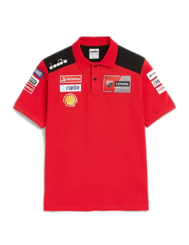 Official Ducati Lenovo Moto Gp Team Polo Shirt By Diadora - 102.179219