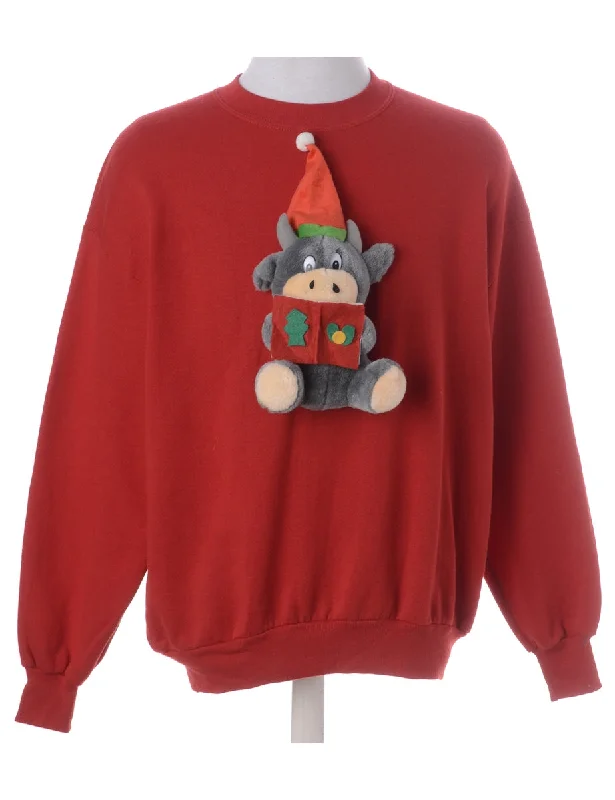 Label Novelty Christmas Sweatshirt