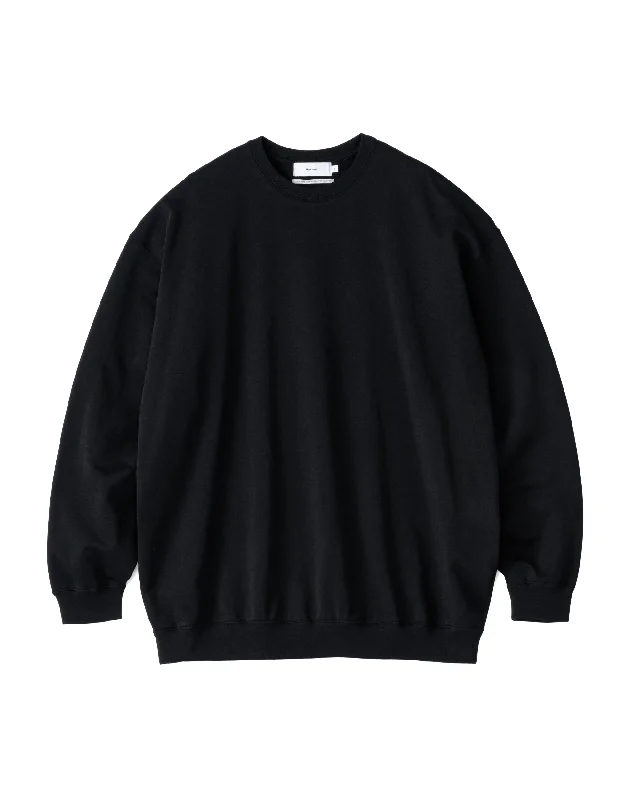 Cotton Light Terry Crew Neck BLACK