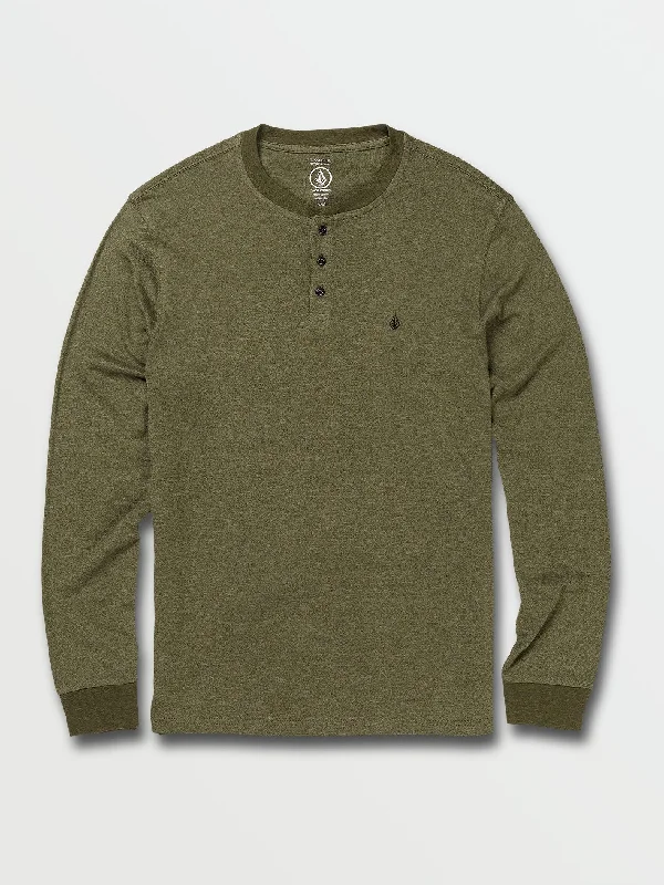 Bonita Henley Long Sleeve - Military