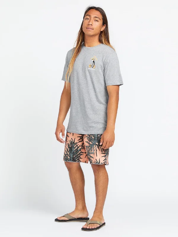 Boozey Bird Short Sleeve Tee - Heather Grey