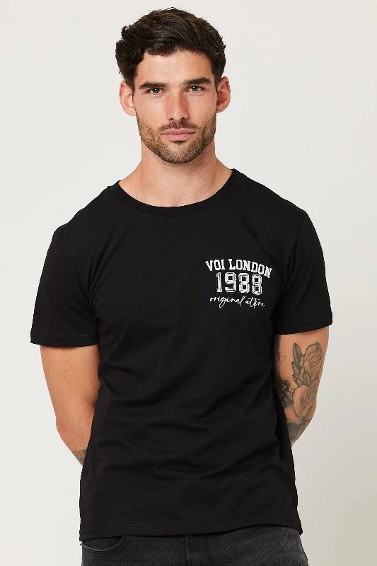 Chalcot Slim Fit 100% Cotton T-Shirt - Black